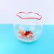  glass skill fishbowl . goldfish (M) red sand attaching miniature miscellaneous goods ornament small articles summer 