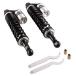 GZYF Pair 400mm Motorcycle Air Shock Absorbers Universal Fit For Honda Suzuki Yamaha Kawasaki ATV Go Kart Quad Dirt Sport Bikes Black  Silver