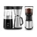 OXO BREW 9 Cup Programmable Coffee Maker Bundle with OXO BREW Conical Burr One Push Start Coffee Grinder - Stainless Steel/Black