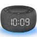 Buffbee Small Alarm Clock Radio for Bedrooms - High Fidelity Sound  Upward Speaker for Radio, 4 Wake Up Sounds, 7 Color Night Light, Full Range Disp