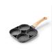 Saucepan Four Hole Flat Frying Pan Kitchenware Non- Stick Cooking Pots Breakfast Egg Burger Frying Pan Dumpling Saucepan Skillet (Color : As Shown)