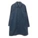UNIQLO Uniqlo длинный рукав блок Tec пальто с отложным воротником XL темно-синий женский б/у одежда б/у 