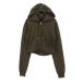 ZARA Zara короткий тренировочный Zip Parker S Brown женский б/у одежда б/у 