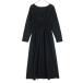 ZARA Zara длинный рукав длинный One-piece S черный женский б/у одежда б/у 