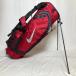 ** NIKE Nike подставка сумка caddy bag 9.5 type 5 раздел 2.35kg красный немного царапина . загрязнения есть 