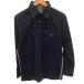 !! BURBERRY BLACK LABEL Burberry Black Label мужской вельвет рубашка SIZE 2 черный немного царапина . загрязнения есть 