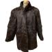  женский мех кролик полупальто SIZE L Brown подпалина чай немного царапина . загрязнения есть 