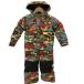 !! BURTON Barton baby Kids ребенок комбинезон зимняя одежда SIZE 4T (100cm) камуфляж -ju рисунок камуфляж хаки немного царапина . загрязнения есть 