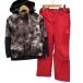 PHENIX Phoenix Kids ребенок мужчина лыжи одежда комбинезон SIZE 140cm серый × красный немного царапина . загрязнения есть 