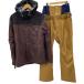 ICEPARDAL женский зимняя одежда сноуборд SIZE WL11 верх и низ в комплекте Brown × оливковый немного царапина . загрязнения есть 