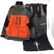 ** SIMMS Syms GORE-TEX рыбалка жакет * брюки комплект верх и низ другой размер orange × серый царапина . загрязнения есть 
