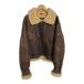 ** HARLEY-DAVIDSON Harley Davidson мутон жакет дубленая кожа повреждение есть L размер Brown царапина . загрязнения есть 