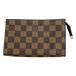 ** LOUIS VUITTON Louis Vuitton Damier сумка сумка mare принадлежности Brown немного царапина . загрязнения есть 
