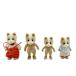  Sylvanian Families marron собака Family 4 body комплект кукла фигурка немного царапина . загрязнения есть 