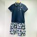 and per se Anne Pas .- Golf одежда Polo One-piece раковина узор M размер темно-синий 