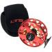 VV across LTS fly reel Across катушка мягкий чехол есть 10/13 красный x черный немного царапина . загрязнения есть 