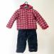 00 Columbia Colombia Kids лыжи одежда верх и низ в комплекте размер 3T (TODDLER) красный × черный немного царапина . загрязнения есть 