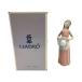 00 LLADRO Lladro соломенная шляпа . иметь девушка figyu Lynn произведение искусства украшение керамика кукла немного царапина . загрязнения есть 