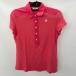 00 Munsingwear Munsingwear одежда одежда для гольфа женский рубашка-поло SIZE M SL1648 розовый заметная царапина . загрязнения нет 
