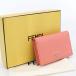  б/у хороший товар FENDI Fendi футляр для визитных карточек 8M0501 selection задний футляр для карточек женский розовый 