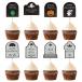 24 шт Halloween . камень капкейк topa-. камень кекс topa- призрак b-g Ritter Trick или уход капкейк topa- маффин 