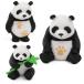 VIOCIWUO Panda кекс topa-3 шт Panda фигурка Panda модель микро Land scape Panda орнамент животное кукла DIY ключ ho ru