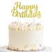 Happy Birthday баннер - золотой 