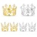  Mini Crown кекс topa- Gold серебряный Crown капкейк topa- стразы жемчуг кекс Crown topa- маленький Crown Tiara кекс topa-