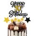 Happy 50th Birthday кекс topa- черный Gold g Ritter 50 лет. день рождения кекс pick 50 шт. замечательный кекс украшение 5