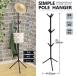  simple paul (pole) hanger 164×51cm storage coat hanger pipe hanger stylish Smart slim light weight construction easy hanger hat ..