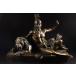 大型ブロンズ像ギリシャ神話　古戦士とライオン　インテリア家具　置物　彫刻　銅像　彫像　美術品フィギュア贈り物 プレゼント
