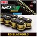 * новый товар RK цепь BG520XRE ED. BLACK/GOLD 110L стандартный товар 