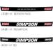  Simpson 8811990001 защита козырек стикер SIMPSON Logo общий защита для шлем аксессуары детали мотоцикл SIMPSON
