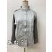 a..akane...akane серый ju передний открытие tops cut and sewn ткань передний . примерно. рубашка ткань размер M-L