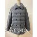 C'EST CHICA BLEUse олень голубой down 90% пальто серый размер 38