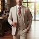  tailored jacket выставить жилет бежевый блейзер проверка мужской тугой / тонкий Fit jacket хлеб весна / осень / зима большой размер . поступление 