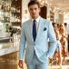  tailored jacket широкий laperu блейзер мужской вода тугой / тонкий Fit jacket хлеб весна / осень / зима большой размер . поступление деловой жакет формальный 