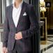  твид tailored jacket блейзер мужской проверка темно-синий темный темно-синий / темно-красный бизнес jacket хлеб один кнопка тонкий тугой Silhouette осень-зима 