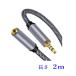 AUX 3.5mm 4 высшее удлинение аудио кабель 2m ( мужской - женский ) сетка код 