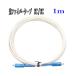  light fibre cable net circuit white :1m light cable both edge SC communication light modem extension ONU optical circuit . edge equipment connection 