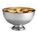 Tablecraft Hammered Pedestal Punch Bowl, Large Silver Stainless Steel, For Serving Hot and Chilled Cold Drink Beverages, Champagne, Alcohol ¹͢