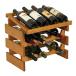 Wooden Mallet WRD42MO 12 Bottle Dakota Wine Rack with Display Top ¹͢