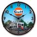 The Finest Website Inc. New Gulf Station Retro Vintage Style Advertising L.E.D. Lighted Clock - Ships Free Next Business Day to Lower 48 St ¹͢