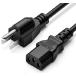 4Ft 3 Prong AC Power Cord Cable for Dell Monitor ST2220L 3007WFP-HC E2318HR ST2220M 3008WFP E2318HX S2209WFP ST2220T AW2210 E2414H ST2310 A ¹͢