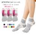 [3 пар комплект ]ACTIVE STYLE спорт носки 5 пальцев low Crew длина 23-25cm чёрный * белый др. все 12 цвет женский носки actives плитка Gunze gz-st0504-3p