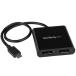 ޥ˥ץ StarTech.com USB-C-DisplayPort 2ݡMSTϥ 4K/30Hzб WindowsΤб MSTCDP122DP