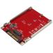Ѵץ StarTech.com M.2ɥ饤 - U.2 (SFF-8639) ۥȥץ M.2 PCIe NVMe SSDб U2M2E125