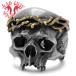 MAD CULT マッドカルト　Jesus Skull Head II ジーザススカルヘッド 2 リング　R-61