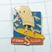  free shipping }William Saurin surfing * import antique pin badge * A01842