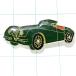  бесплатная доставка ) retro машина зеленый автомобиль значок PINS булавка zA16741